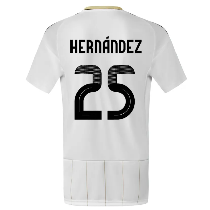 DanxenメンズコスタリカAnthony Hernandez#25白アウェイシャツ24-26ジャージーユニフォーム