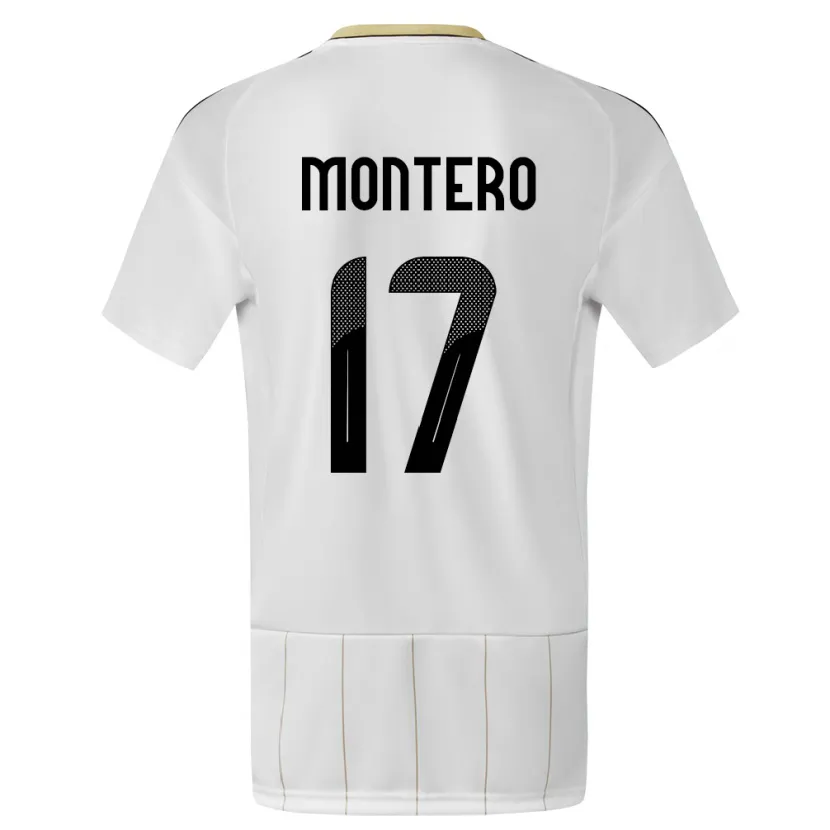 DanxenメンズコスタリカMichelle Montero#17白アウェイシャツ24-26ジャージーユニフォーム