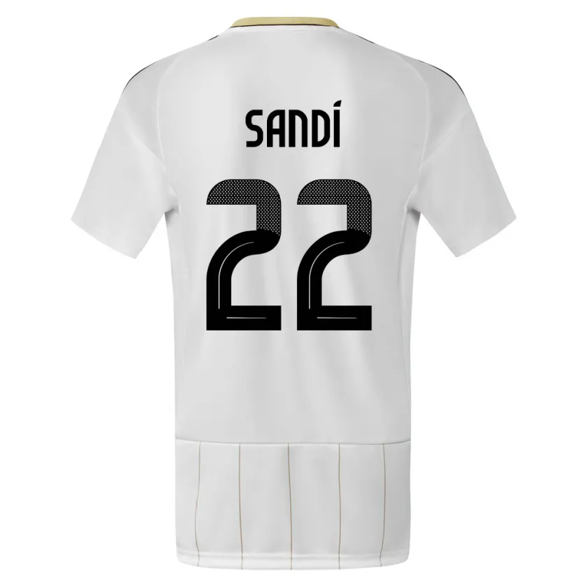 DanxenメンズコスタリカCristel Sandi#22白アウェイシャツ24-26ジャージーユニフォーム