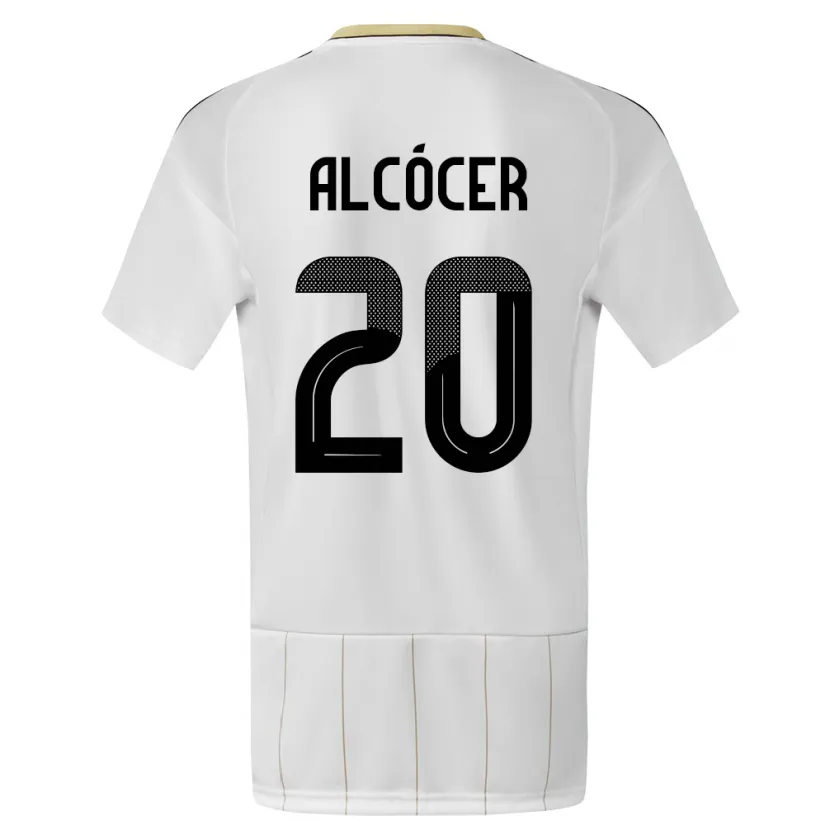 DanxenメンズコスタリカJosimar Alcocer#20白アウェイシャツ24-26ジャージーユニフォーム