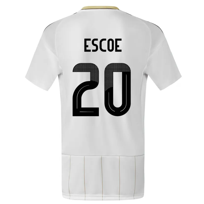 DanxenメンズコスタリカEnyel Escoe#20白アウェイシャツ24-26ジャージーユニフォーム