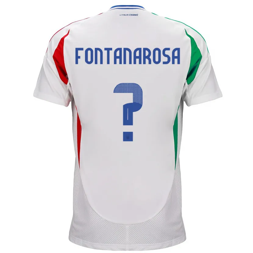 Danxenメンズイタリアアレッサンドロ・フォンタナローザ#0白アウェイシャツ24-26ジャージーユニフォーム
