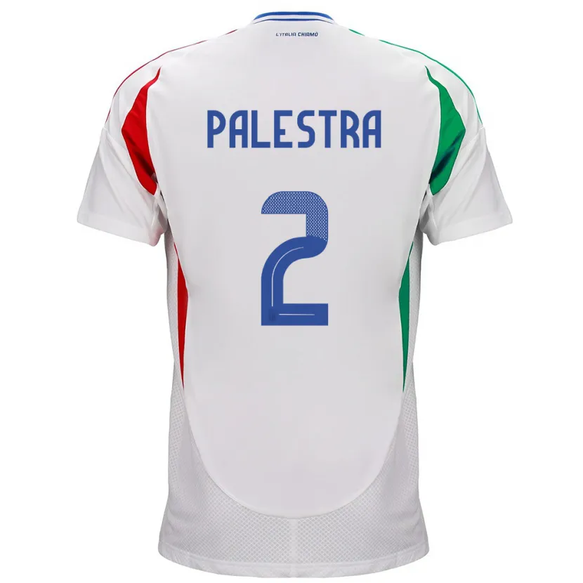 DanxenメンズイタリアMarco Palestra#2白アウェイシャツ24-26ジャージーユニフォーム