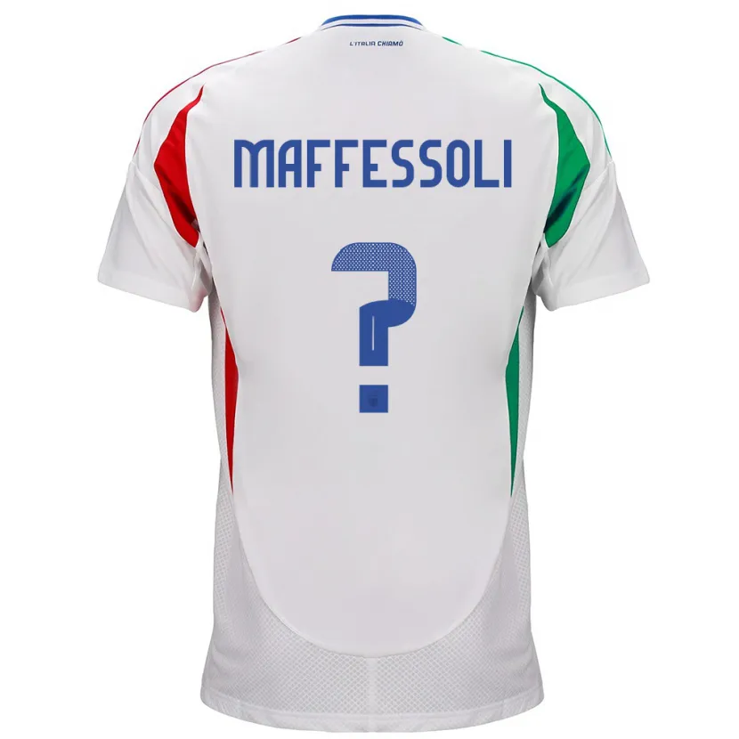 DanxenメンズイタリアManuel Maffessoli#0白アウェイシャツ24-26ジャージーユニフォーム