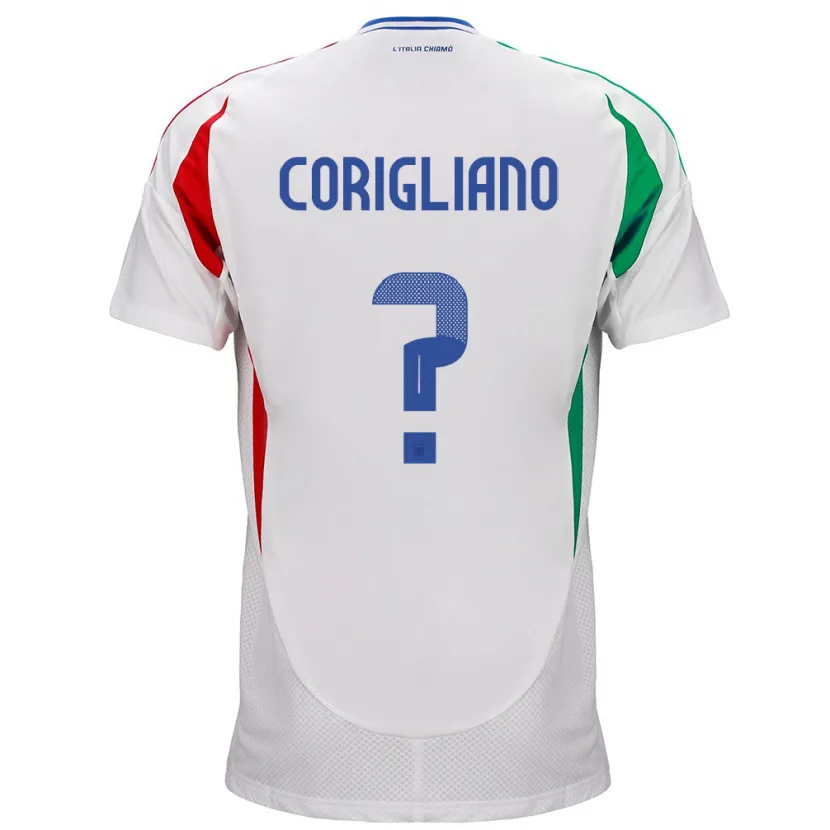 DanxenメンズイタリアThomas Corigliano#0白アウェイシャツ24-26ジャージーユニフォーム