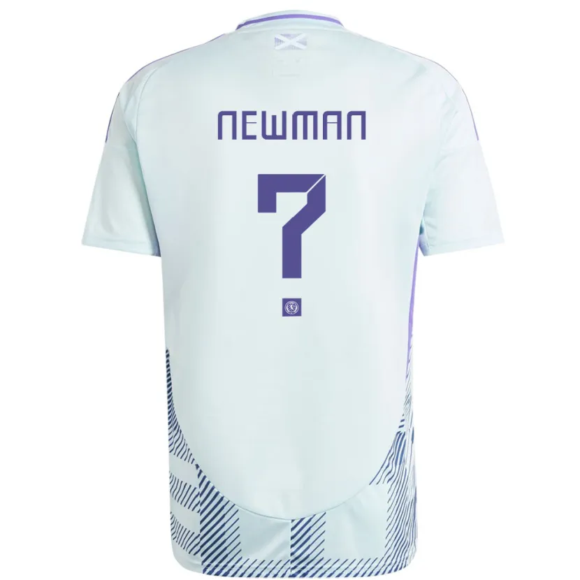 DanxenメンズスコットランドJack Newman#0ライトミントブルーアウェイシャツ24-26ジャージーユニフォーム