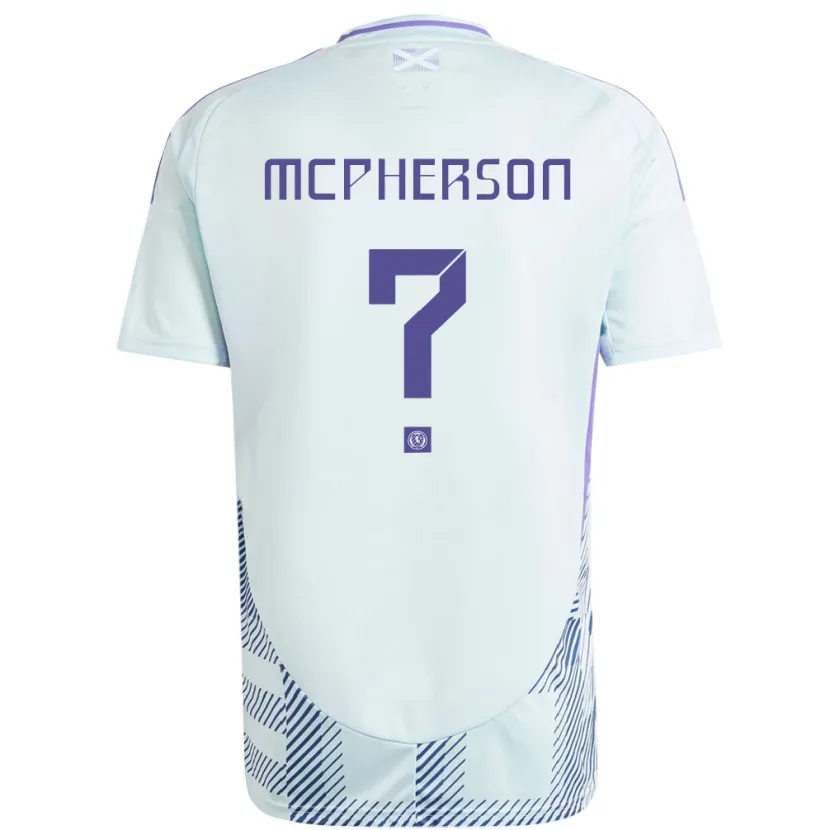 DanxenメンズスコットランドBen Mcpherson#0ライトミントブルーアウェイシャツ24-26ジャージーユニフォーム