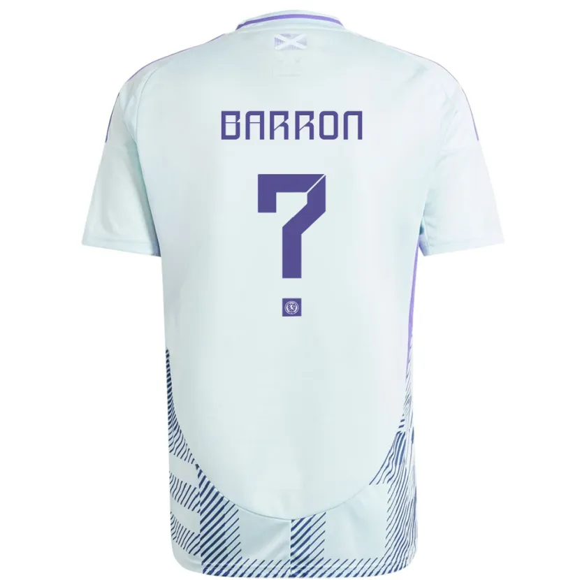 Danxenメンズスコットランドコナー・バロン#0ライトミントブルーアウェイシャツ24-26ジャージーユニフォーム