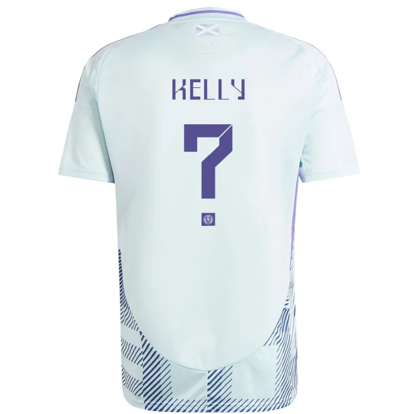 DanxenメンズスコットランドDaniel Kelly#0ライトミントブルーアウェイシャツ24-26ジャージーユニフォーム