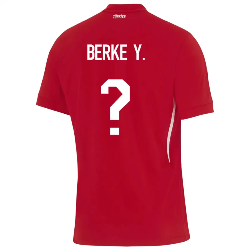 DanxenメンズトルコBerke Yıldırım#0赤アウェイシャツ24-26ジャージーユニフォーム
