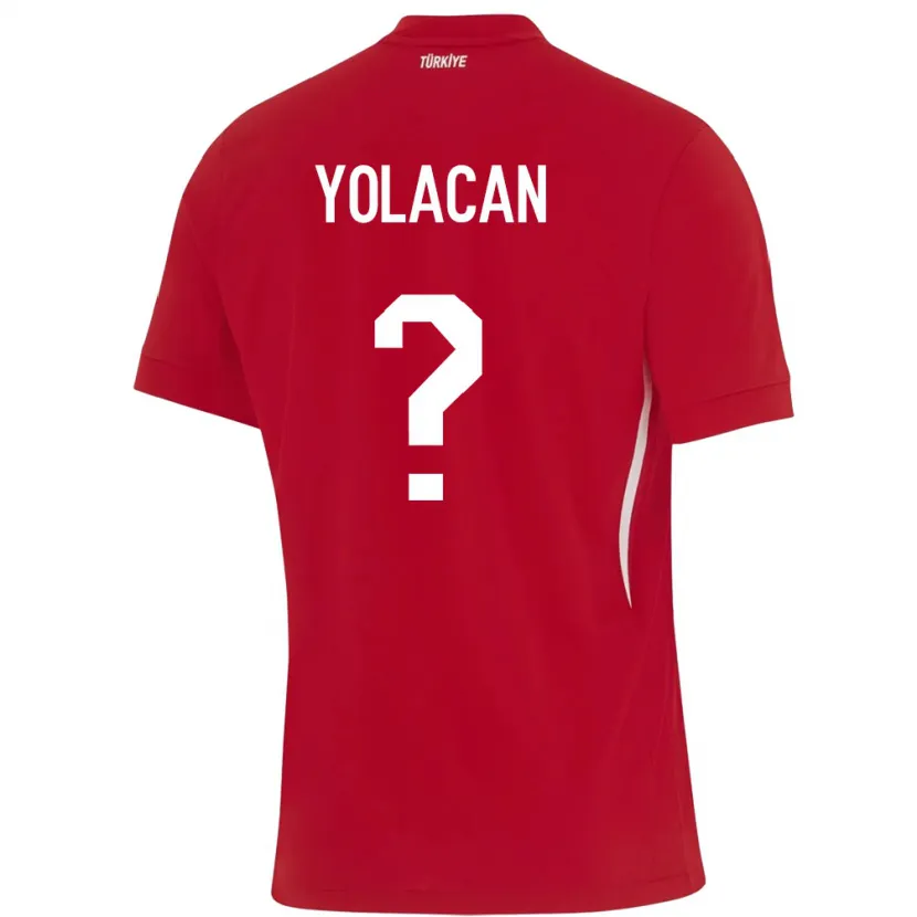 DanxenメンズトルコBaran Yolaçan#0赤アウェイシャツ24-26ジャージーユニフォーム