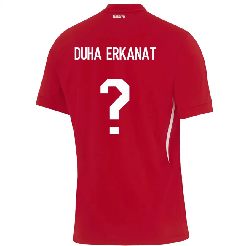 DanxenメンズトルコAhmet Duha Erkanat#0赤アウェイシャツ24-26ジャージーユニフォーム