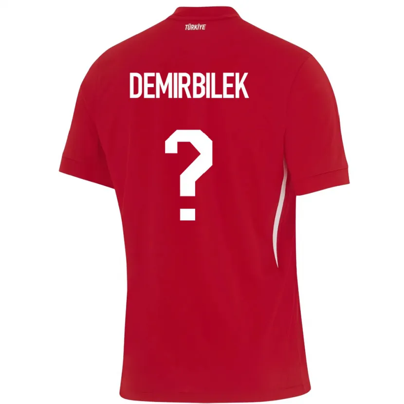 DanxenメンズトルコAli Demirbilek#0赤アウェイシャツ24-26ジャージーユニフォーム