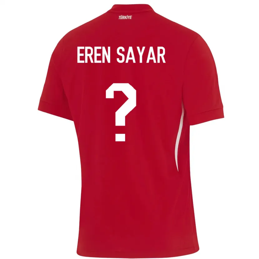 DanxenメンズトルコEmin Eren Sayar#0赤アウェイシャツ24-26ジャージーユニフォーム