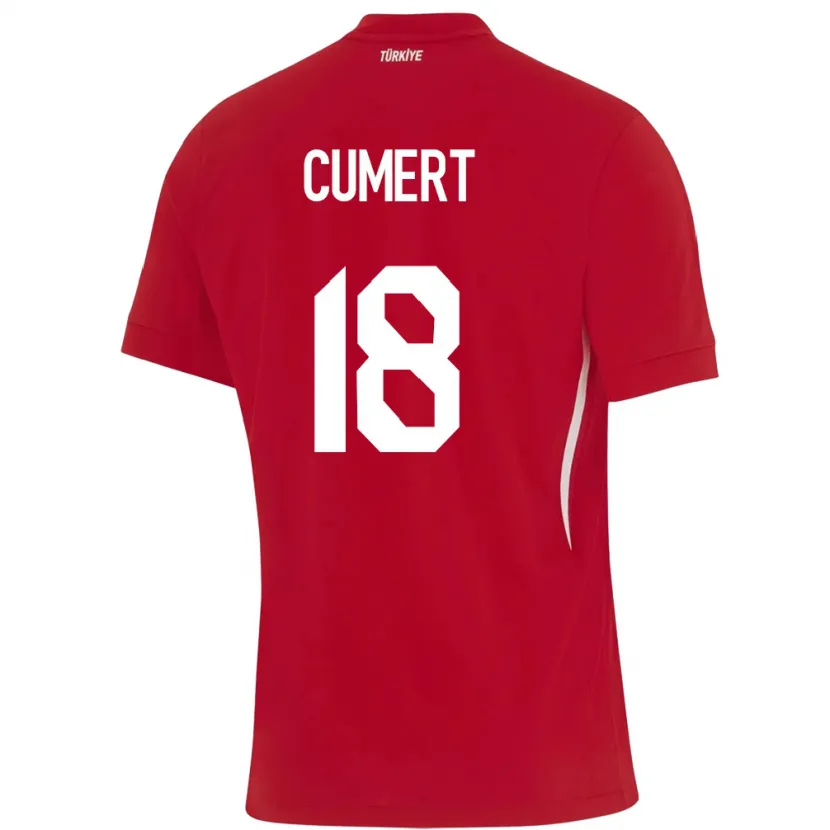 DanxenメンズトルコEcem Cumert#18赤アウェイシャツ24-26ジャージーユニフォーム