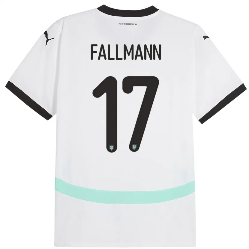 Danxenメンズオーストリアパスカル・フォールマン#17白アウェイシャツ24-26ジャージーユニフォーム