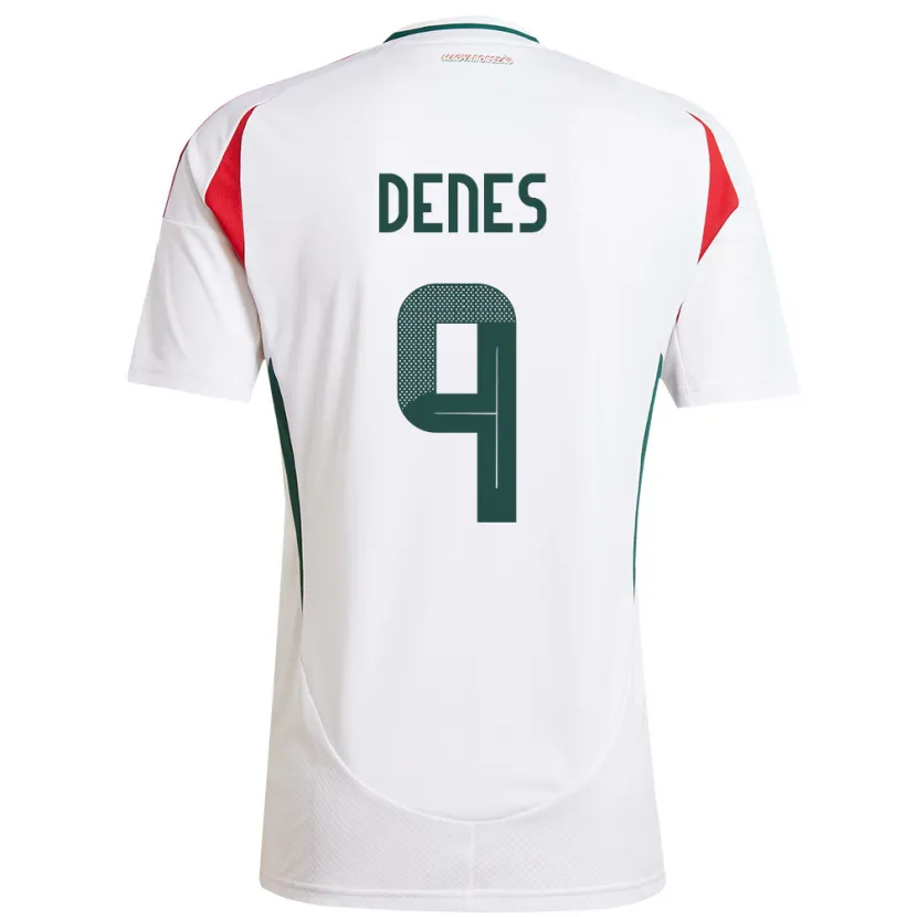 DanxenメンズハンガリーCsanád-Vilmos Dénes#9白アウェイシャツ24-26ジャージーユニフォーム