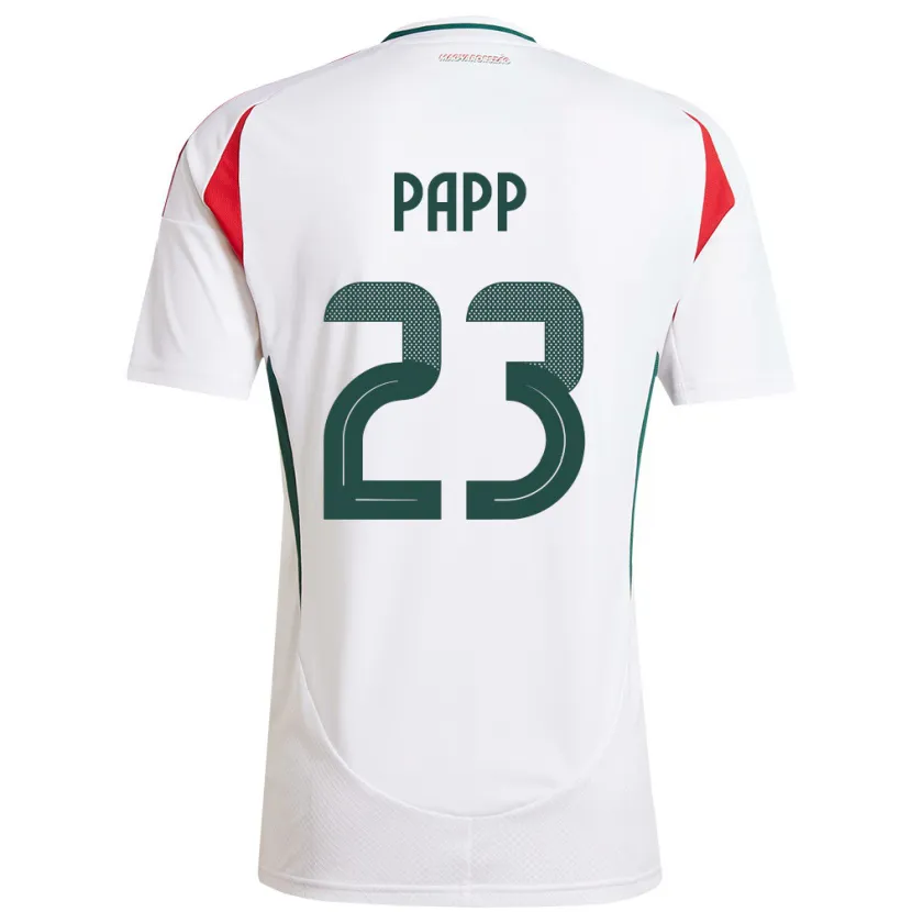DanxenメンズハンガリーLuca Papp#23白アウェイシャツ24-26ジャージーユニフォーム