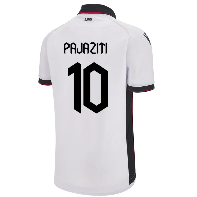 DanxenメンズアルバニアAdrion Pajaziti#10白アウェイシャツ24-26ジャージーユニフォーム