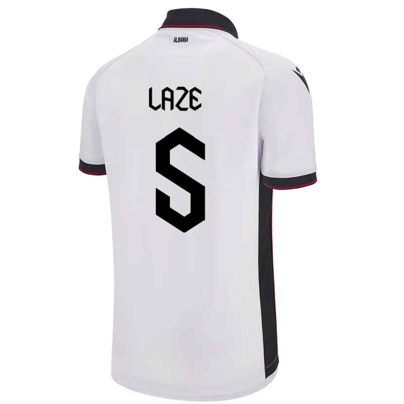 DanxenメンズアルバニアJetmir Laze#5白アウェイシャツ24-26ジャージーユニフォーム