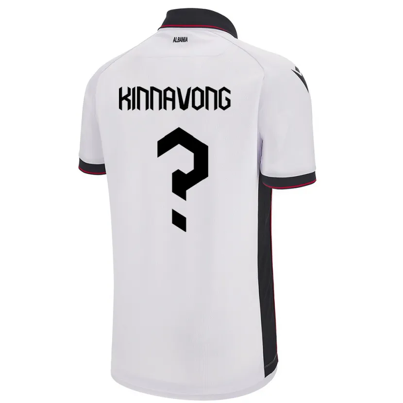 DanxenメンズアルバニアJordan Kinnavong#0白アウェイシャツ24-26ジャージーユニフォーム