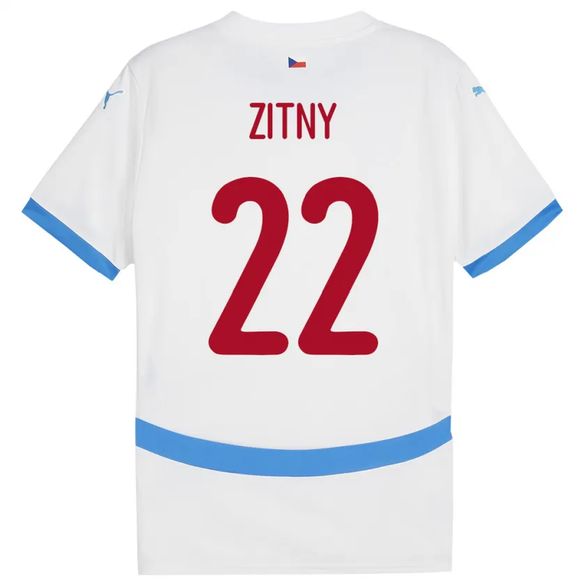 DanxenメンズチェコMatej Zitny#22白アウェイシャツ24-26ジャージーユニフォーム
