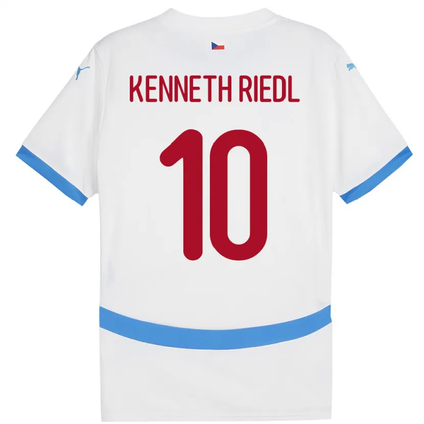 DanxenメンズチェコVictor Kenneth Riedl#10白アウェイシャツ24-26ジャージーユニフォーム