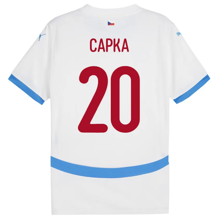 DanxenメンズチェコFilip Capka#20白アウェイシャツ24-26ジャージーユニフォーム