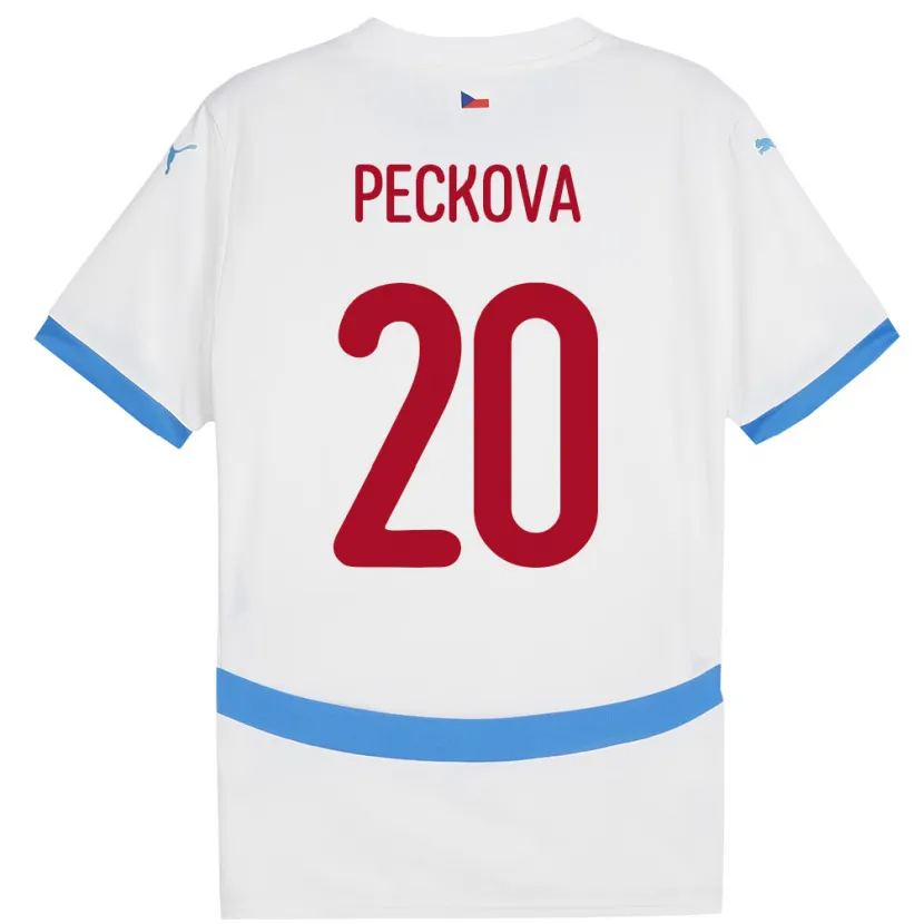 DanxenメンズチェコAlena Pěčková#20白アウェイシャツ24-26ジャージーユニフォーム