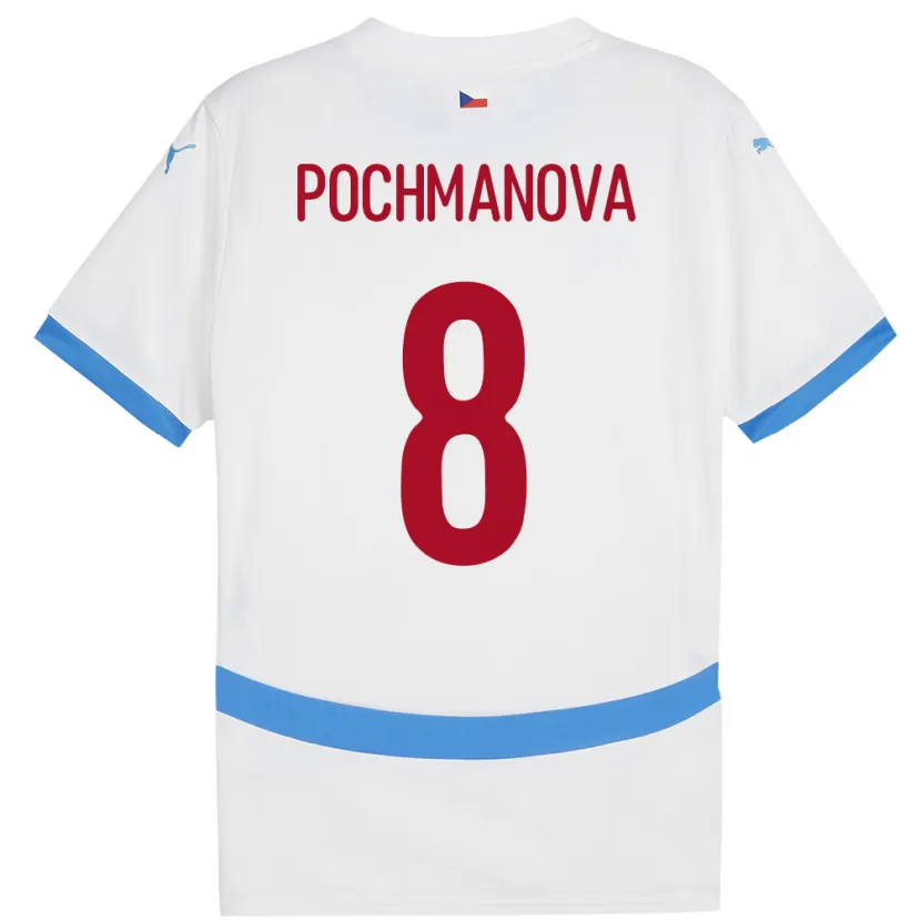 DanxenメンズチェコAneta Pochmanová#8白アウェイシャツ24-26ジャージーユニフォーム