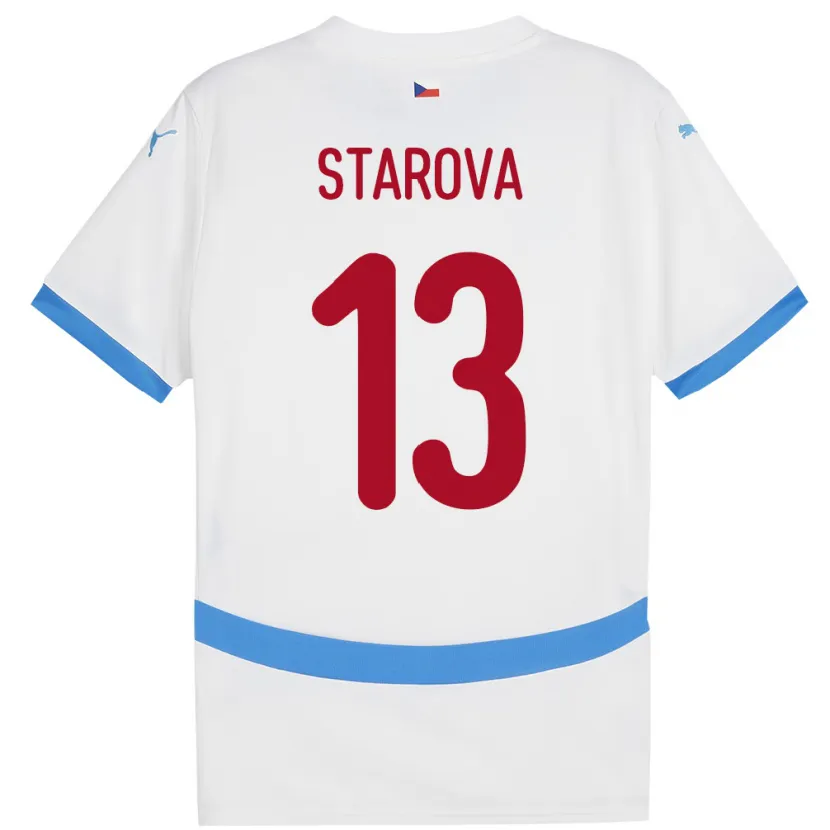DanxenメンズチェコAntonie Stárová#13白アウェイシャツ24-26ジャージーユニフォーム