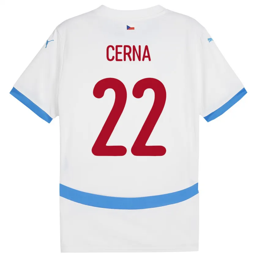 DanxenメンズチェコFranny Černá#22白アウェイシャツ24-26ジャージーユニフォーム