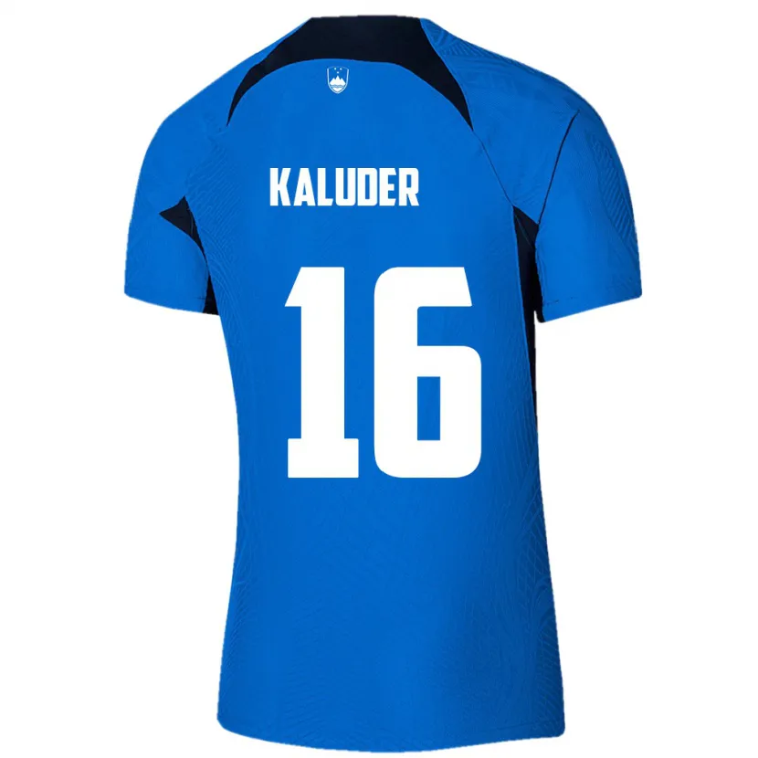 DanxenメンズスロベニアGrega Kaluder#16青アウェイシャツ24-26ジャージーユニフォーム