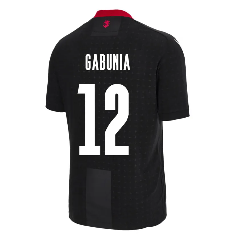 DanxenメンズジョージアTatia Gabunia#12黒アウェイシャツ24-26ジャージーユニフォーム