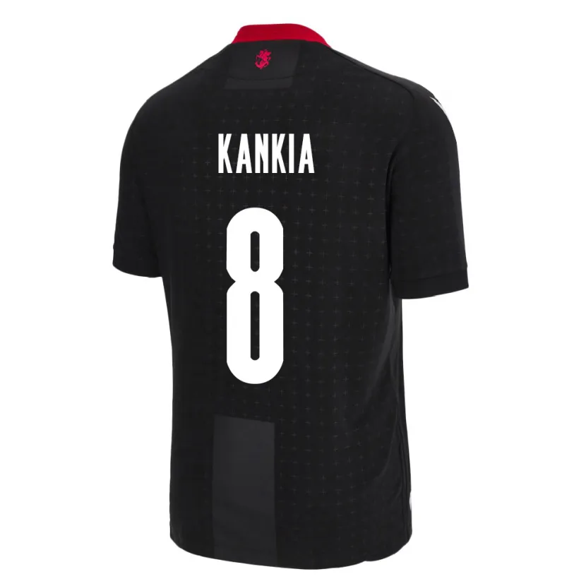 DanxenメンズジョージアLizzie Kankia#8黒アウェイシャツ24-26ジャージーユニフォーム