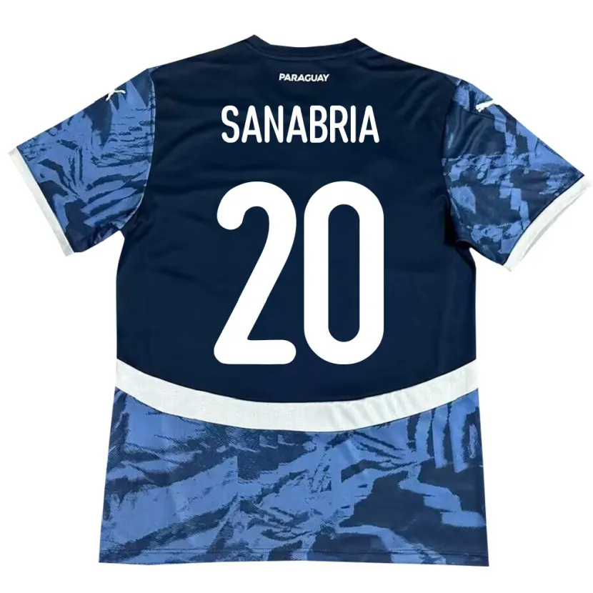 DanxenメンズパラグアイTobías Sanabria#20青アウェイシャツ24-26ジャージーユニフォーム