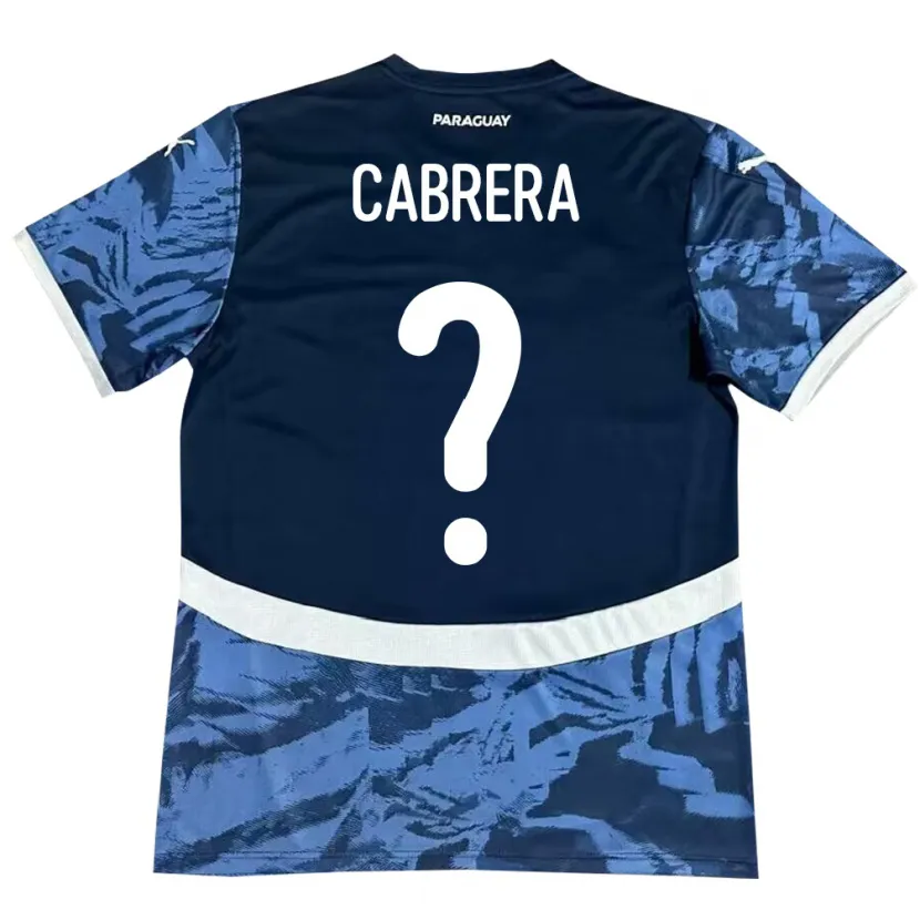 DanxenメンズパラグアイIvan Cabrera#0青アウェイシャツ24-26ジャージーユニフォーム