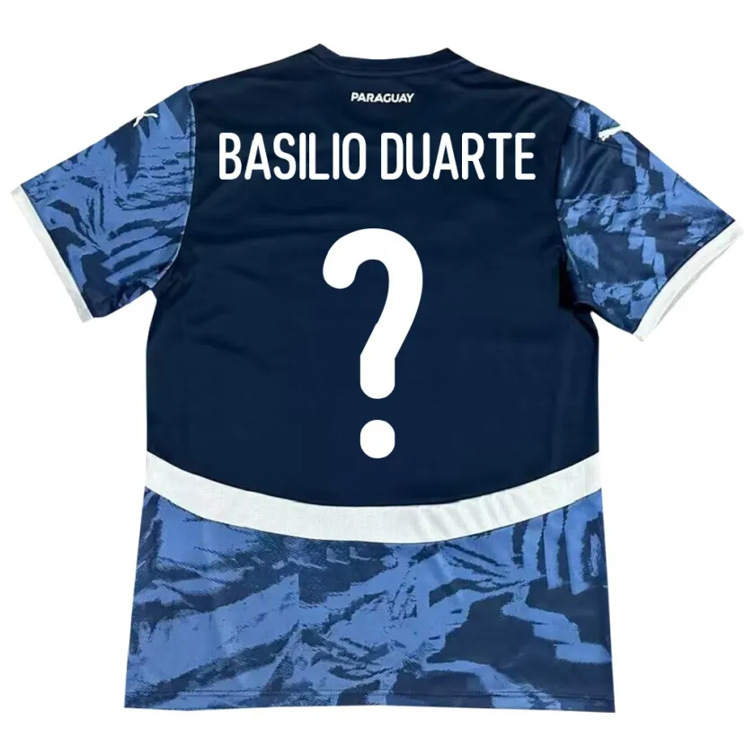 DanxenメンズパラグアイBasilio Duarte#0青アウェイシャツ24-26ジャージーユニフォーム