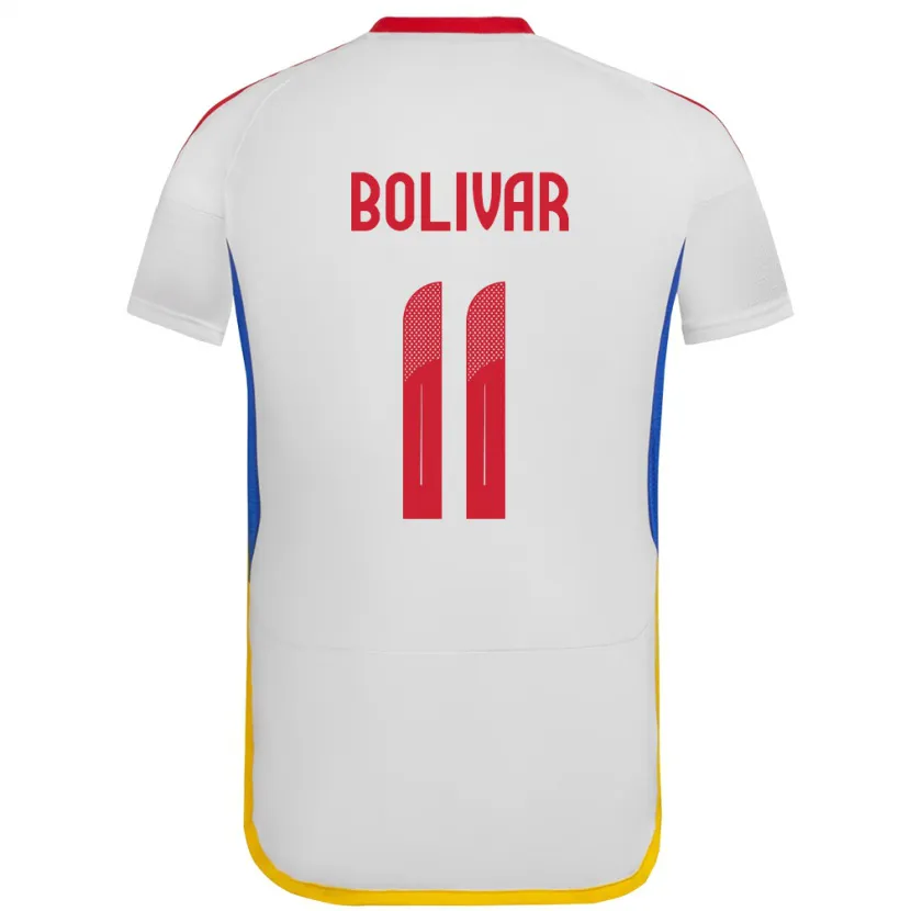 DanxenメンズベネズエラJovanny Bolívar#11白アウェイシャツ24-26ジャージーユニフォーム