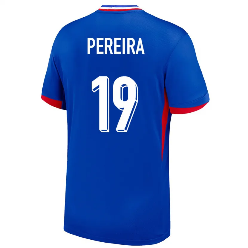 DanxenレディースフランスBrayann Pereira#19青ホームシャツ24-26ジャージーユニフォーム