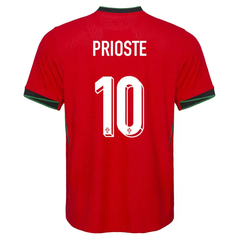 DanxenレディースポルトガルDiogo Prioste#10赤ホームシャツ24-26ジャージーユニフォーム