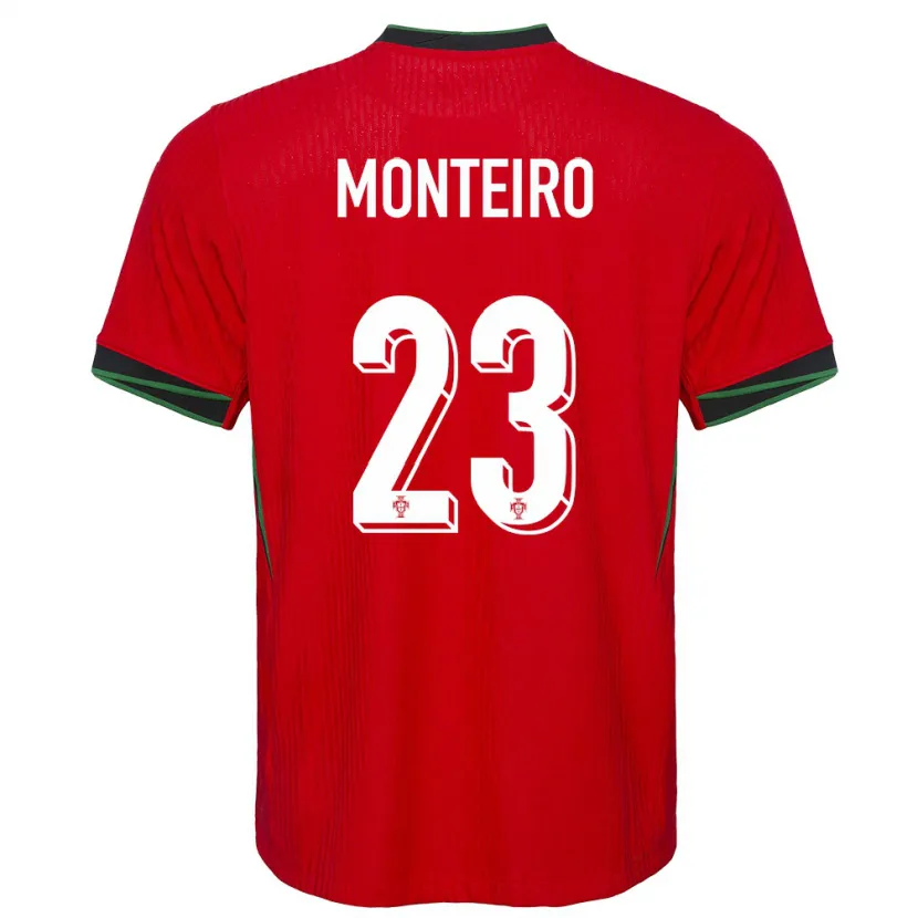 DanxenレディースポルトガルDavid Monteiro#23赤ホームシャツ24-26ジャージーユニフォーム