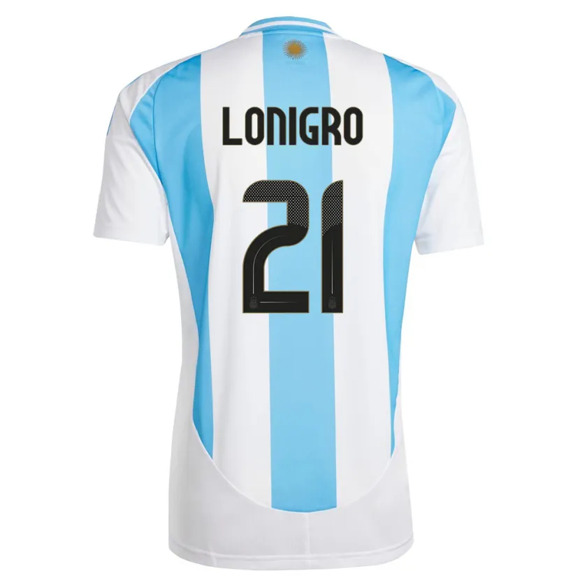 DanxenレディースアルゼンチンErica Lonigro#21白 青ホームシャツ24-26ジャージーユニフォーム