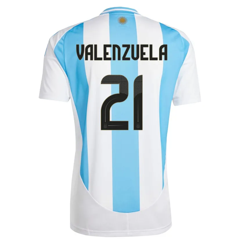 DanxenレディースアルゼンチンFernando Valenzuela#21白 青ホームシャツ24-26ジャージーユニフォーム