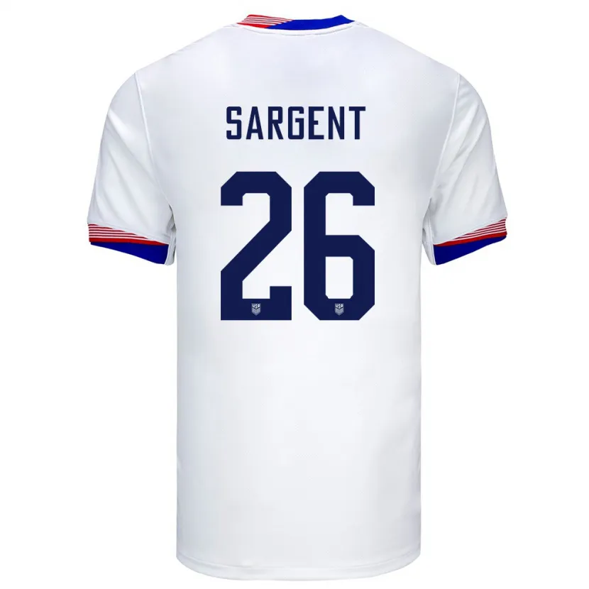 Danxenレディースアメリカ合衆国ジョシュ・サージェント#26白ホームシャツ24-26ジャージーユニフォーム