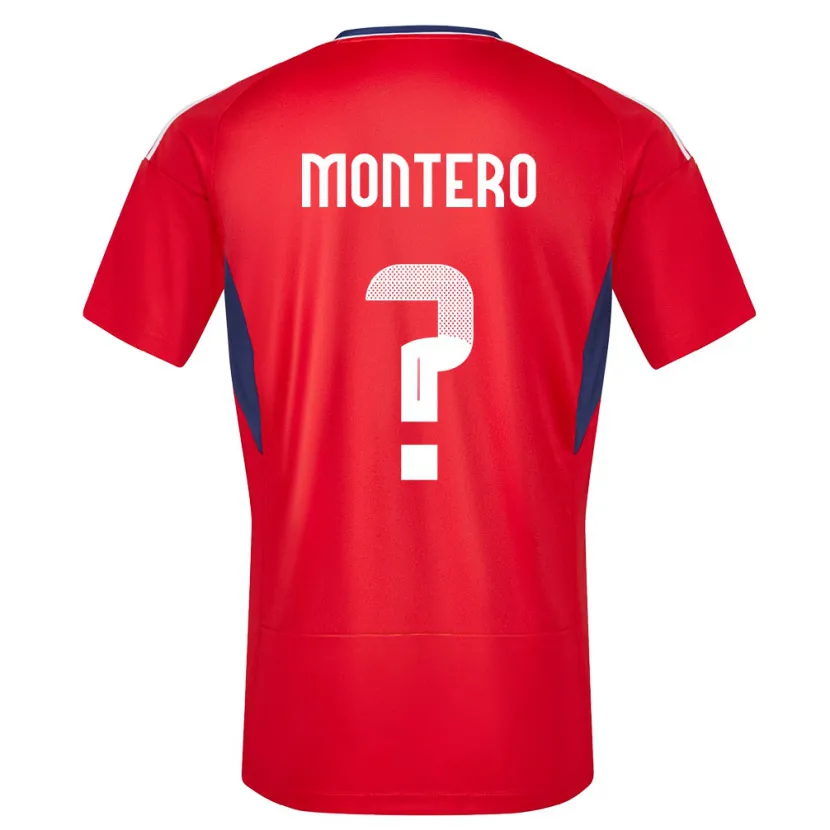 DanxenレディースコスタリカClaudio Montero#0赤ホームシャツ24-26ジャージーユニフォーム