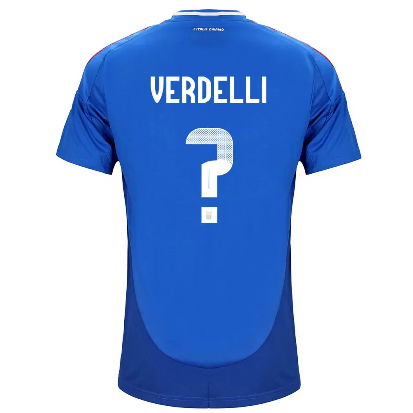 DanxenレディースイタリアDavide Verdelli#0青ホームシャツ24-26ジャージーユニフォーム