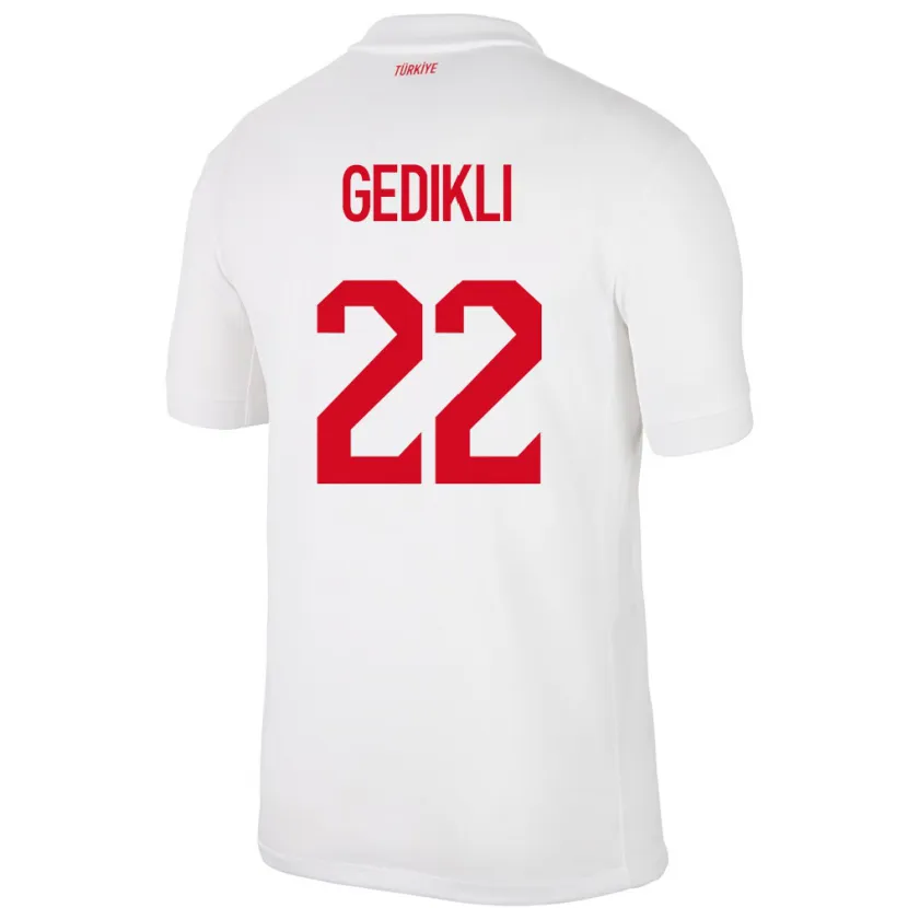 DanxenレディーストルコBerkant Gedikli#22白ホームシャツ24-26ジャージーユニフォーム