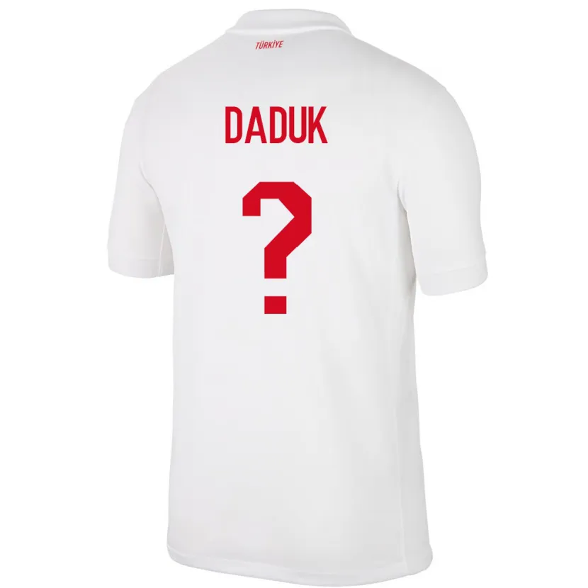 DanxenレディーストルコEmir Dadük#0白ホームシャツ24-26ジャージーユニフォーム
