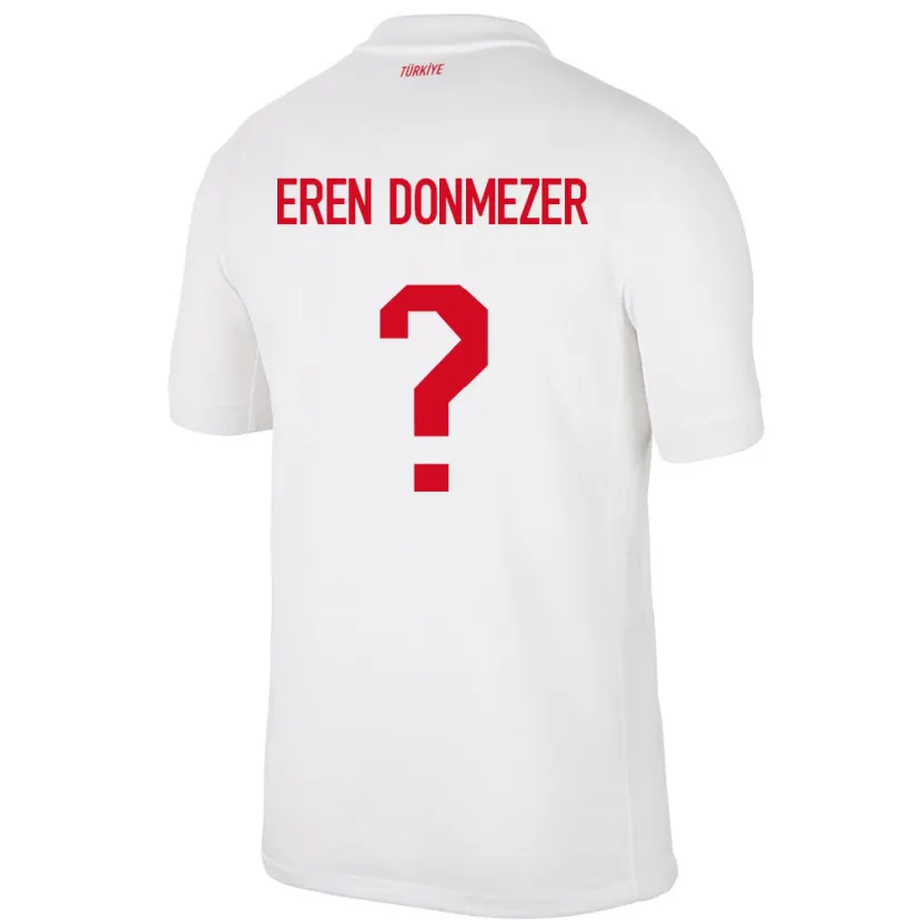 DanxenレディーストルコDeniz Eren Dönmezer#0白ホームシャツ24-26ジャージーユニフォーム